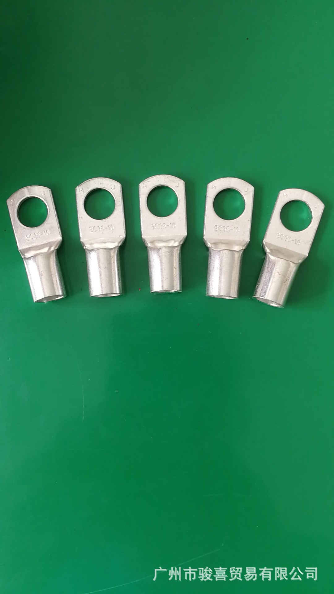 窥口冷压端子50只SC25/35/50-6/8/10线耳紫铜镀锡短铜子鼻连接器