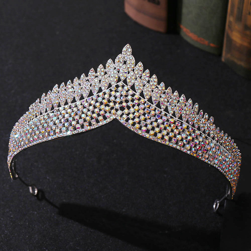 H1268 black retro Korean bridal crown tiara simple and elegant wedding birthday princess internet celebrity crown