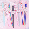 Brand rainbow waterproof watch suitable for men and women, simple and elegant design