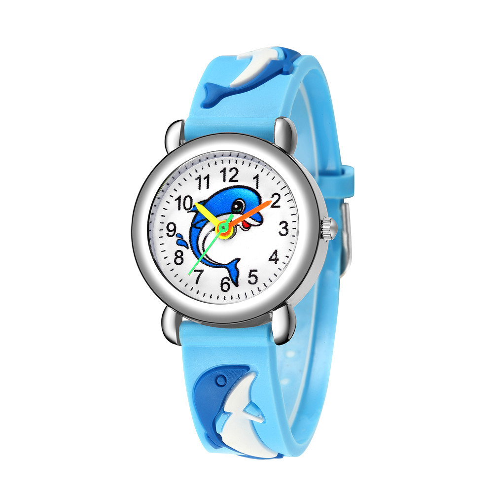 Cute Dolphin Pattern Quartz Watch Boys Girl Gift Watch Wholesale display picture 12