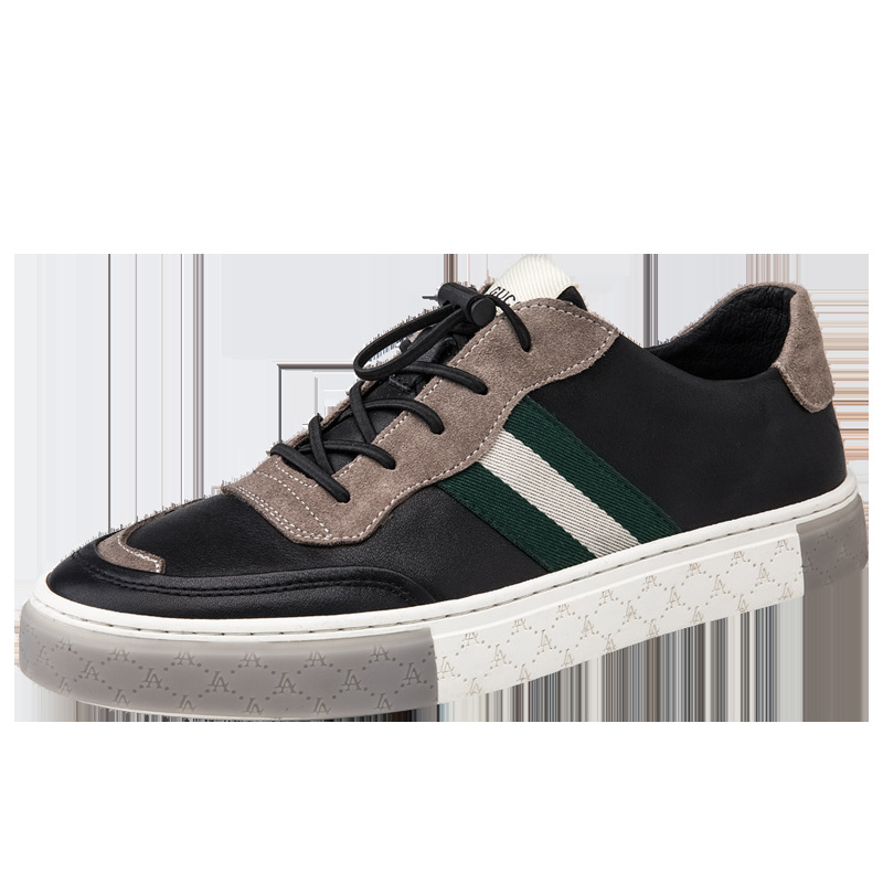 Baskets en cuir pour hommes tendance  - Ref 3431116 Image 7