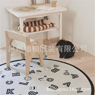 ins new pattern letter adventure Map Baby earth Game blanket Mat Children&#39;s Room ornament