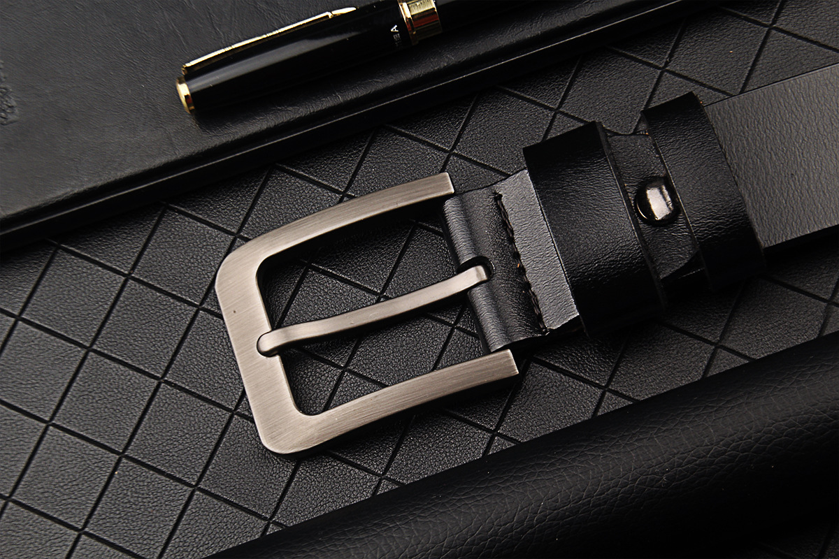 Men's genuine leather extended large size belt pure cowhide export model, specializing in the production of extended men's genuine leather belts