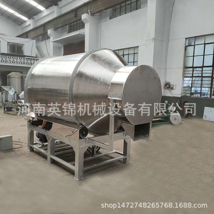 定制304食品级不锈钢滚筒搅拌机 耐腐蚀化工原料混合机酒糟搅拌机