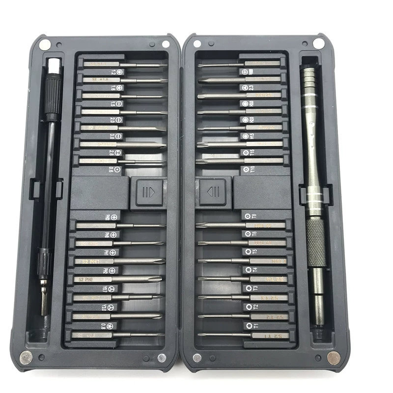 Screwdriver, S2, laptop, glasses, mobile phone, tools set
