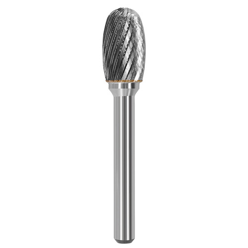 Tungsten steel grinding head carbide rotary file oval milling cutter metal grinding and engraving single and double groove E type