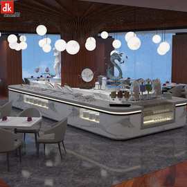 缅甸酒店餐厅自助餐台多高  自助餐台图片及尺寸 布菲台设备制作