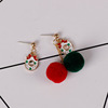 Christmas fashionable universal metal earrings for elderly, European style, Birthday gift