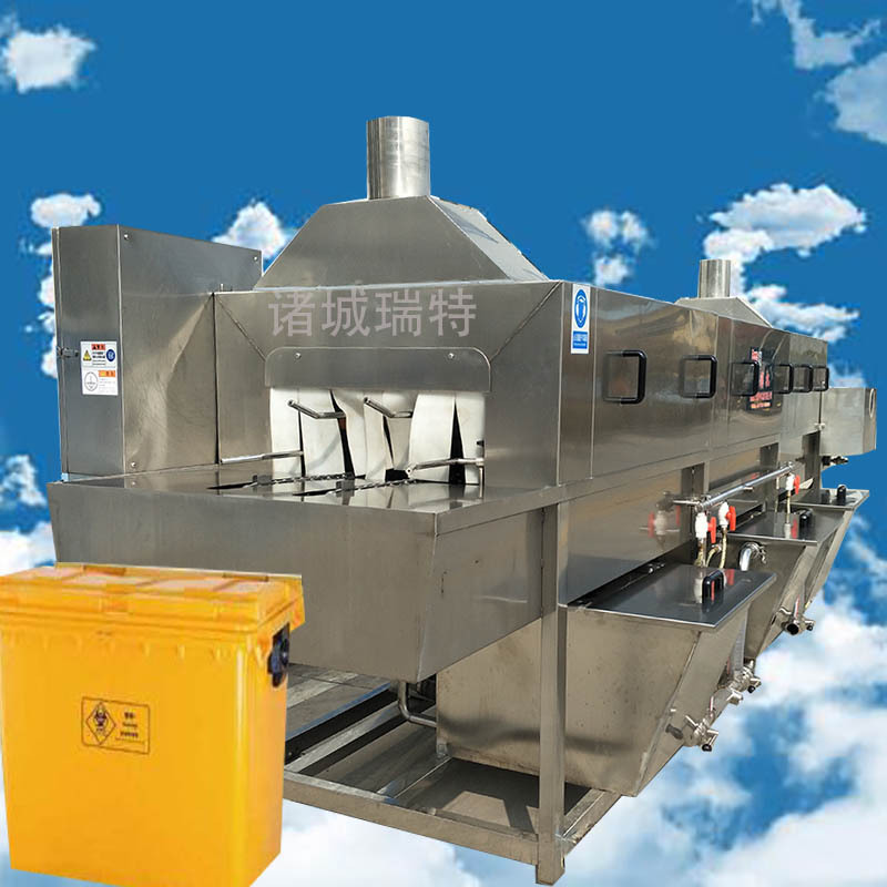 清洗塑料筐的设备 节约水源的全自动蔬菜水果中转筐清洗机