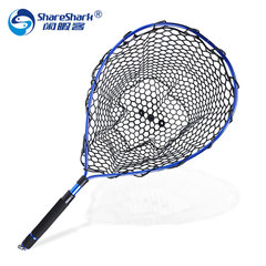 Aluminum alloy anti-sticking positioning retractable net rod for largemouth bass fishing lure sea fishing net