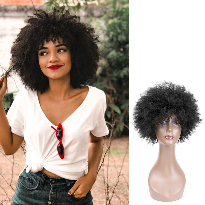 Cross-border Wig Women's European, American and African Explosion Simulation human hair Hood wigs Brazil Wig