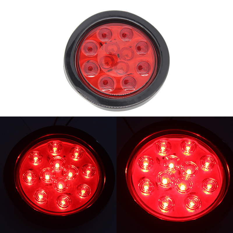 Universal aplicable camión y camión luz trasera roja luz de advertencia LED luz trasera