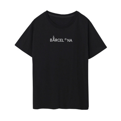 歐洲站大碼男裝休閑2020夏季新款印花字母純棉短袖t恤男士上衣服