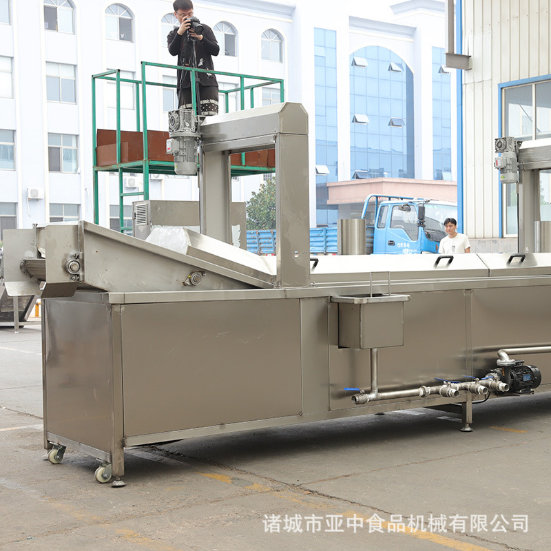 厂家供应全自动连续式油炸机 鸡腿油炸机 炸肉连续油炸机