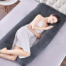 厂家直销健康舒适孕妇枕U型多功能全棉护腰侧睡枕托腹哺乳枕批发