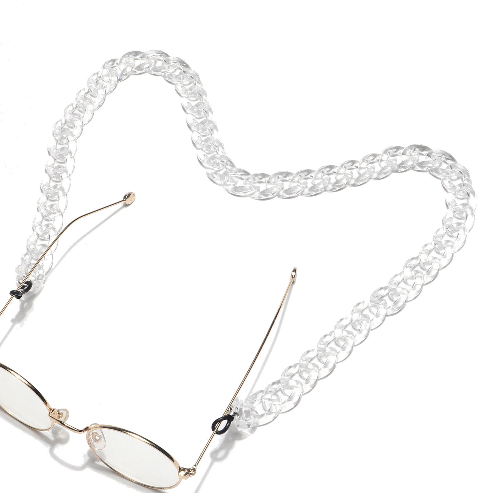 Acrylic Mask Rope Glasses Chain Multicolor Concave Shape Glasses Rope Wholesale Nihaojewelry display picture 1