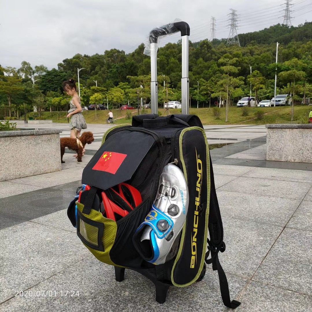 National Flag Speed Skating Backpack Skates Skate Shoes Skate Bag Skate Knife Bag Speed Skate Bag Rod Bag