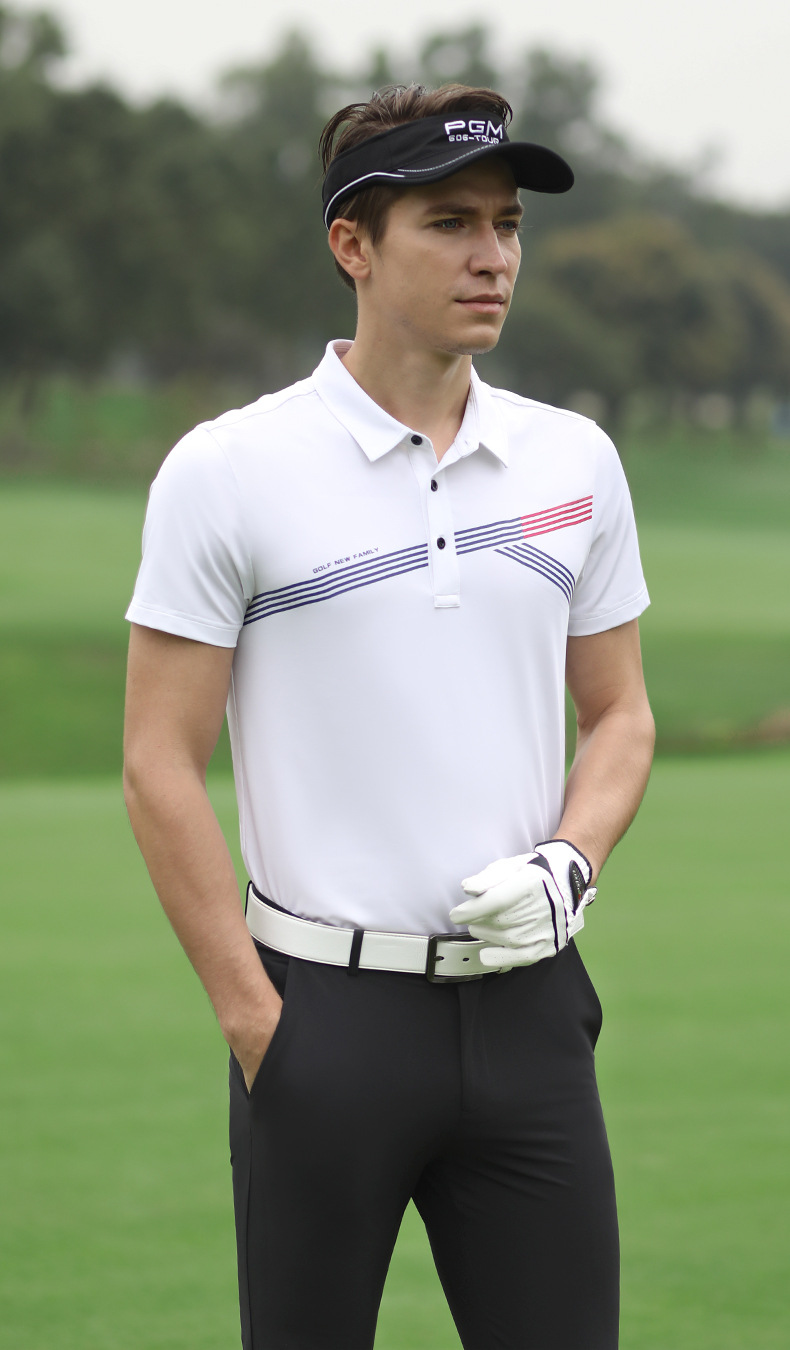 Quần golf nam dài mùa hè PGM thoáng khí ôm dáng — Quần dài màu xám KUZ083, Quần dài đen KUZ083, Quần dài màu trắng KUZ083 chi tiết 18