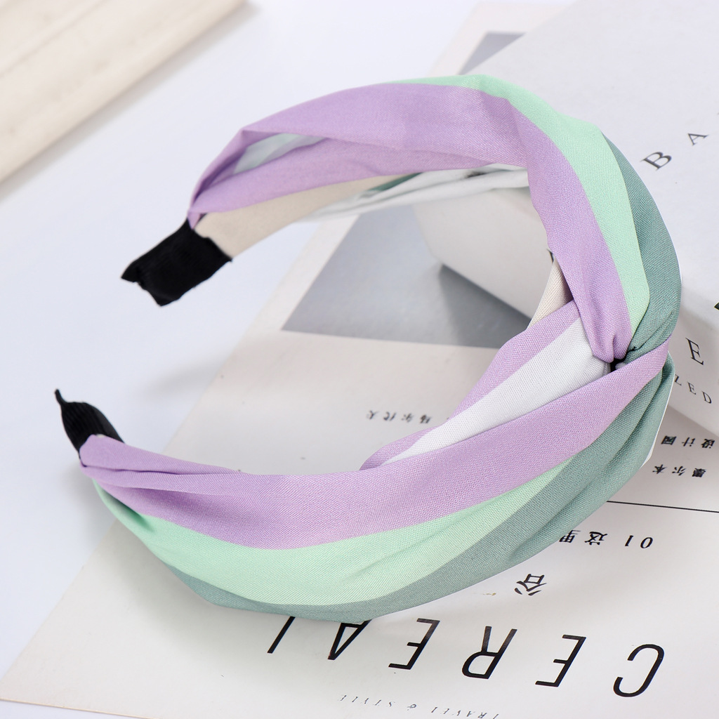Color Stitching Headband display picture 7
