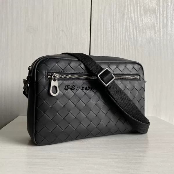 Woven cowhide crossbody clutch men's and women's shoulder bag large capacity clutch rhombus mobile phone bag