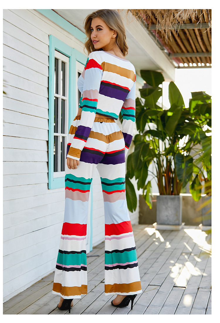 fashion striped clothes set NSXS37384