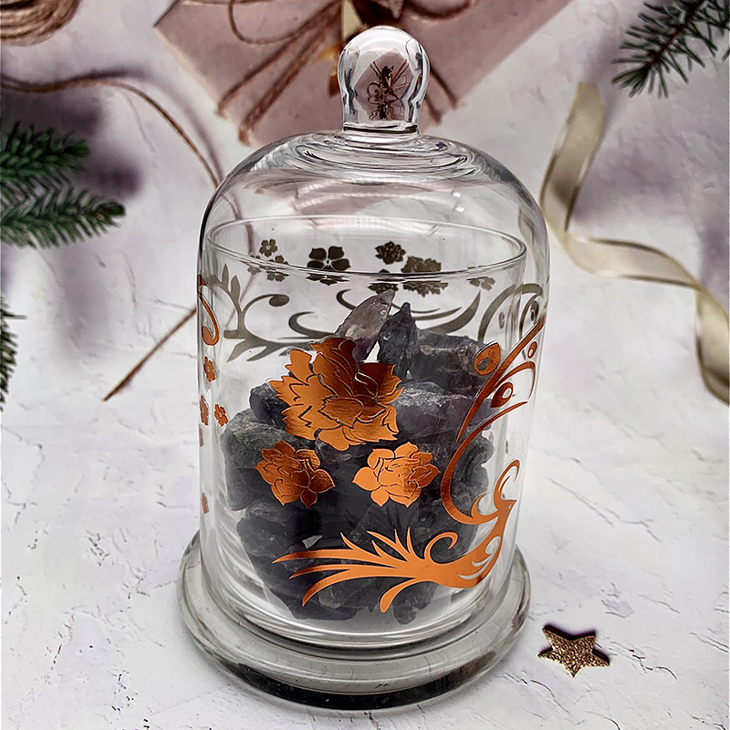 限量烫铜水晶座