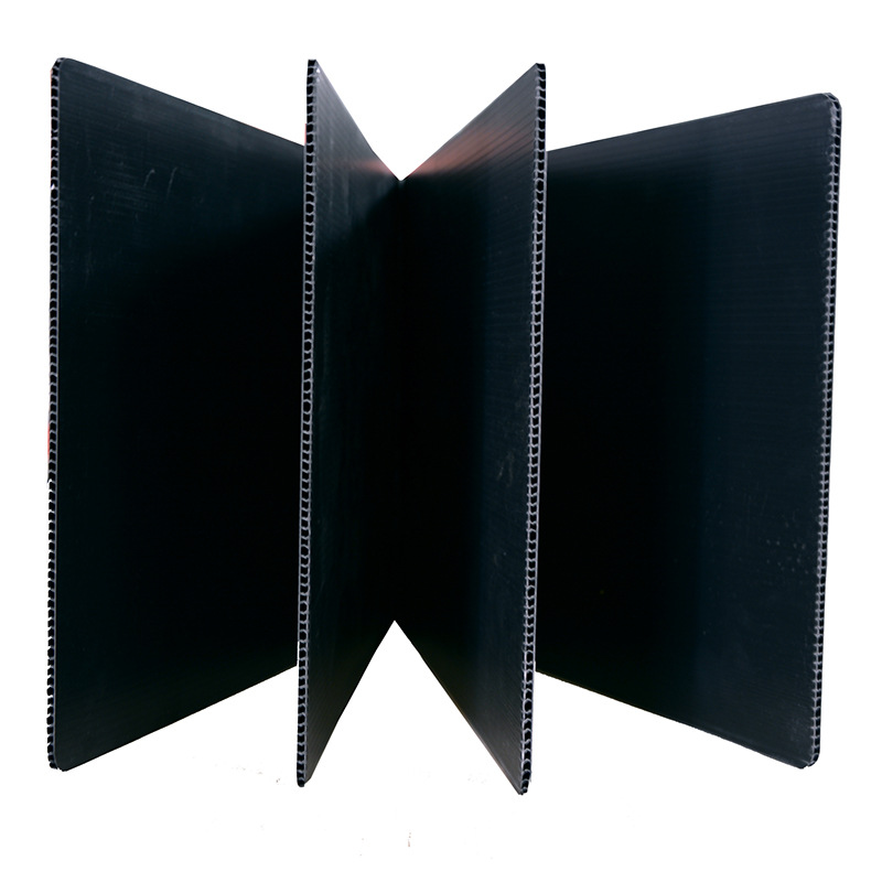 厂家供应黑色中空板塑料空心隔板pp塑料垫板3mm-5mm规格可定制