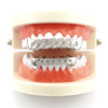 Grills hip -hop braces inlaid drilling 18K gold plating suitable for men and women's vampire denture Halloween Party