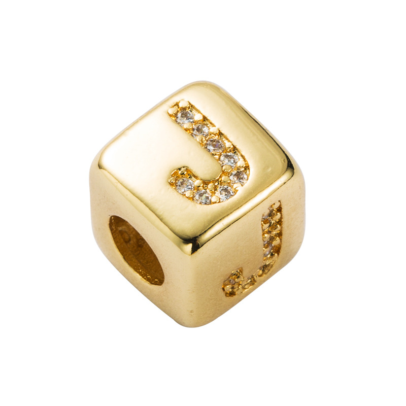 Bracelet explosion bracelet alphabet bracelet brass micro-inlay couple red rope pull DIY jewelry who