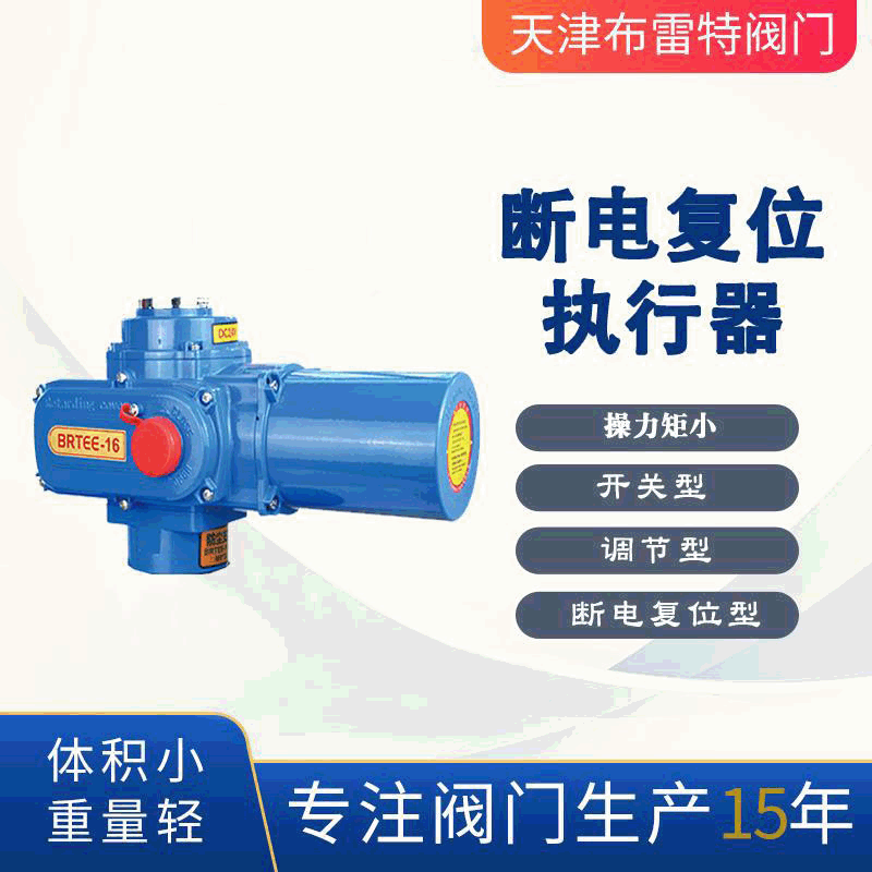 BRTEE-25 DC24V AC220V断电复位电动执行器 断电关开电动执行器