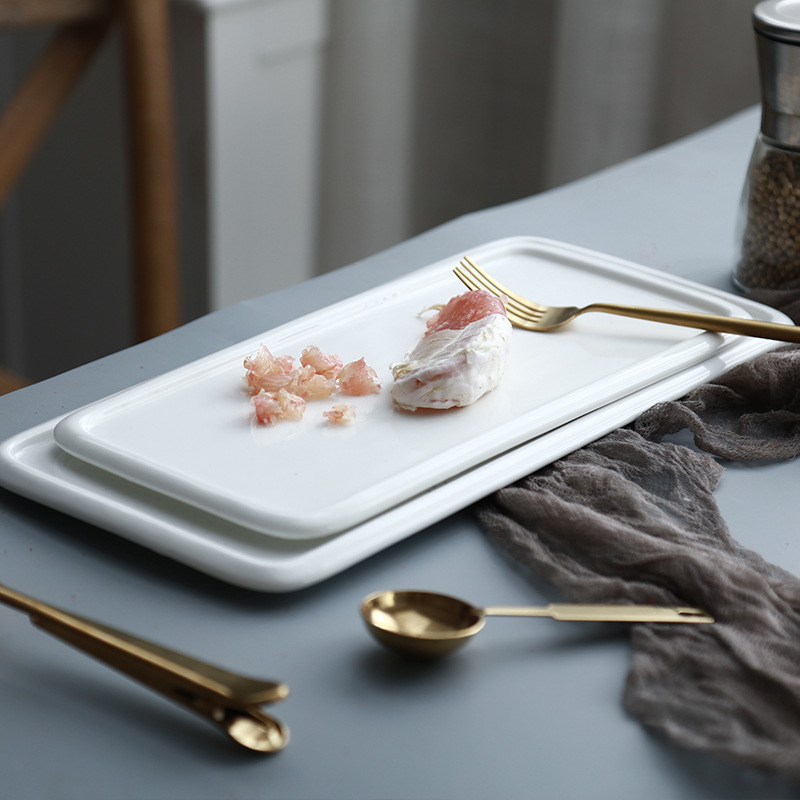 Sushi Sashimi Plate Pure Color 10.5-inch...