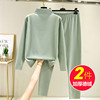 Autumn and winter Two-sided De Rong Plush Warm suit fever thickening No trace Primer Long johns Two piece set