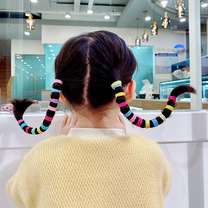 500 Rubber Bands Korean New Fashion Hair Cheap Scrunchies Set Wholesale display picture 3