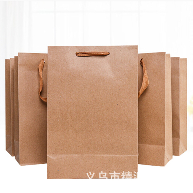 礼品袋包装袋 牛皮纸袋礼盒袋商务送礼 生日情人节手提袋