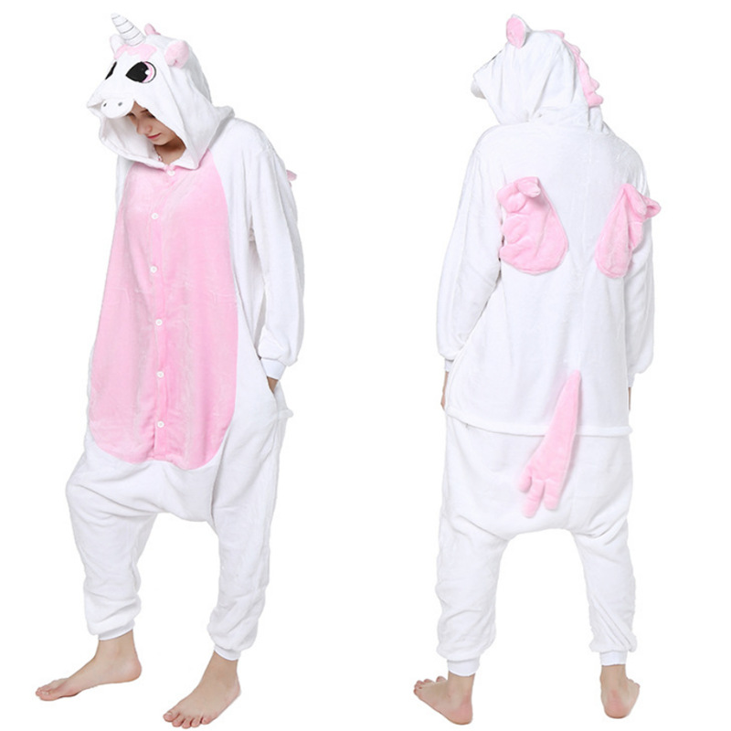 Cute Comfortable Flannel Adult Children Cartoon Animal Shape One-piece Pajamas display picture 1