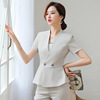 高端职业套装女夏季心机时尚版名媛小香风成熟职业顾问经理工作装|ms