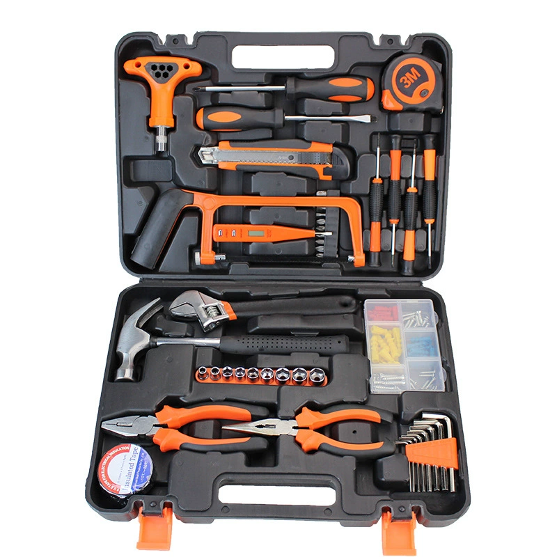 Hardware Toolbox Set, Multi-Piece Home Repair Kit, Portable Case, 9–157 pcs