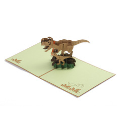 Children's Day Greeting Card, Dinosaur 3D Greeting Card, Creative Handmade Gift, 3D Card Wholesale