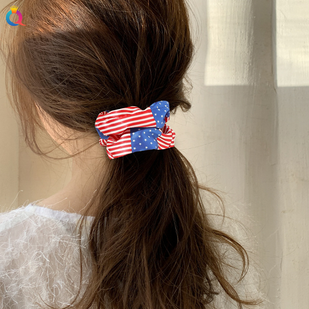 Fashion American Flag Cloth Printing Hair Tie 1 Piece display picture 3