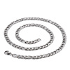 Chain stainless steel, fashionable necklace suitable for men and women, accessory hip-hop style, European style, wholesale