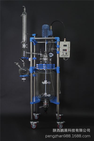 供应大型生产型-30L双层玻璃反应釜