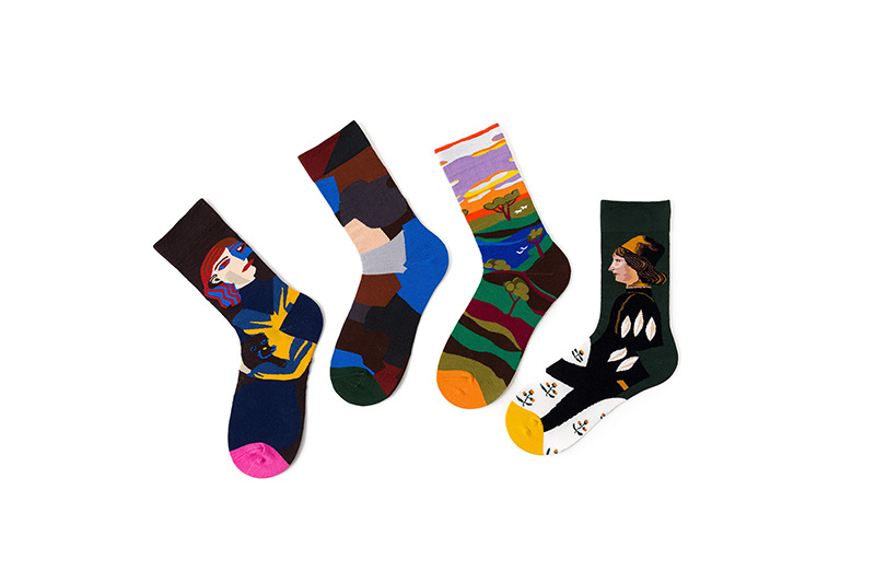 Unisex Classic Style Cartoon Cotton Crew Socks A Pair display picture 3