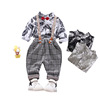 Fashionable overall for boys, children's set, children's clothing, city style, long sleeve