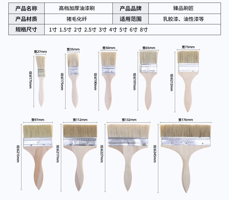 高档加厚油漆刷