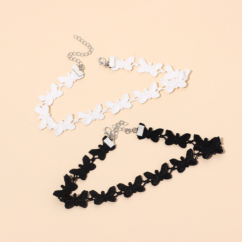 Woven Chain Chain Type Vacation Simple Style Flower Cloth Woven Chain Choker Wholesale