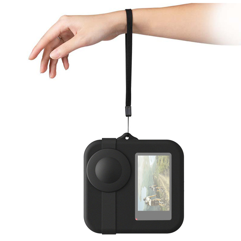 GoPro MAX 360度全景运动摄相机硅胶保护套配件 防摔镜头盖保护壳