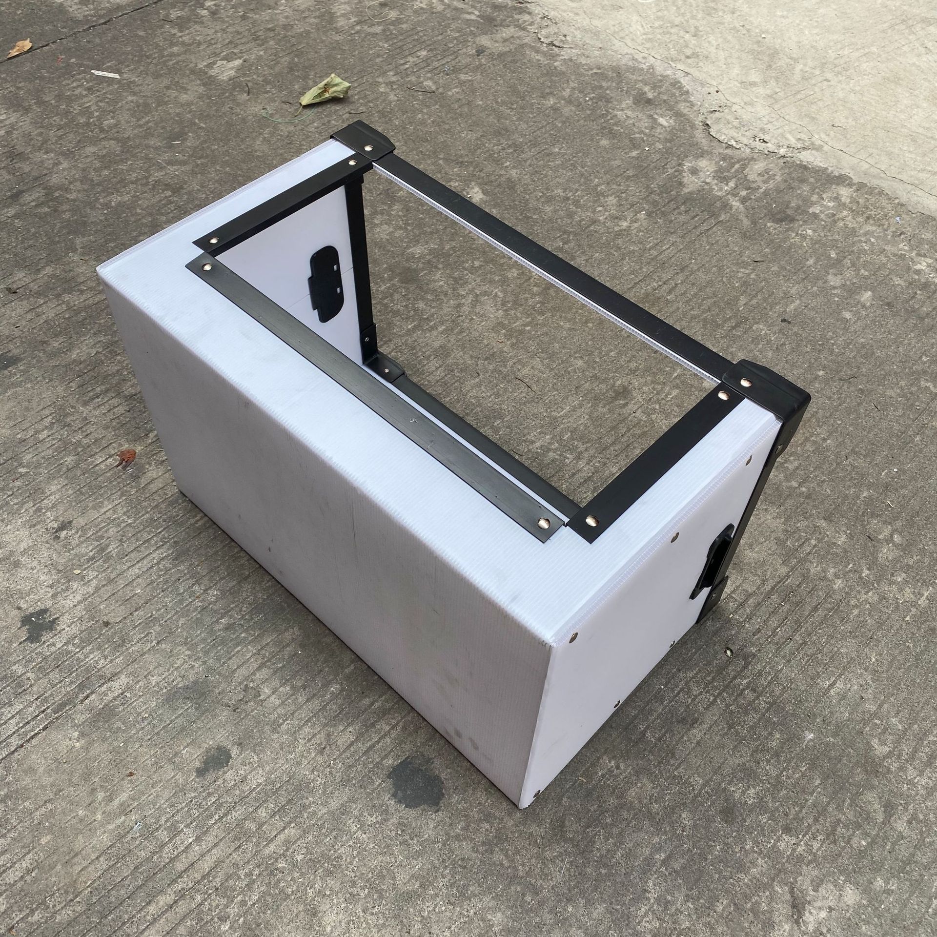 定制防静电中空板周转箱清溪塑胶万通板骨架箱折叠pp塑料瓦楞板箱