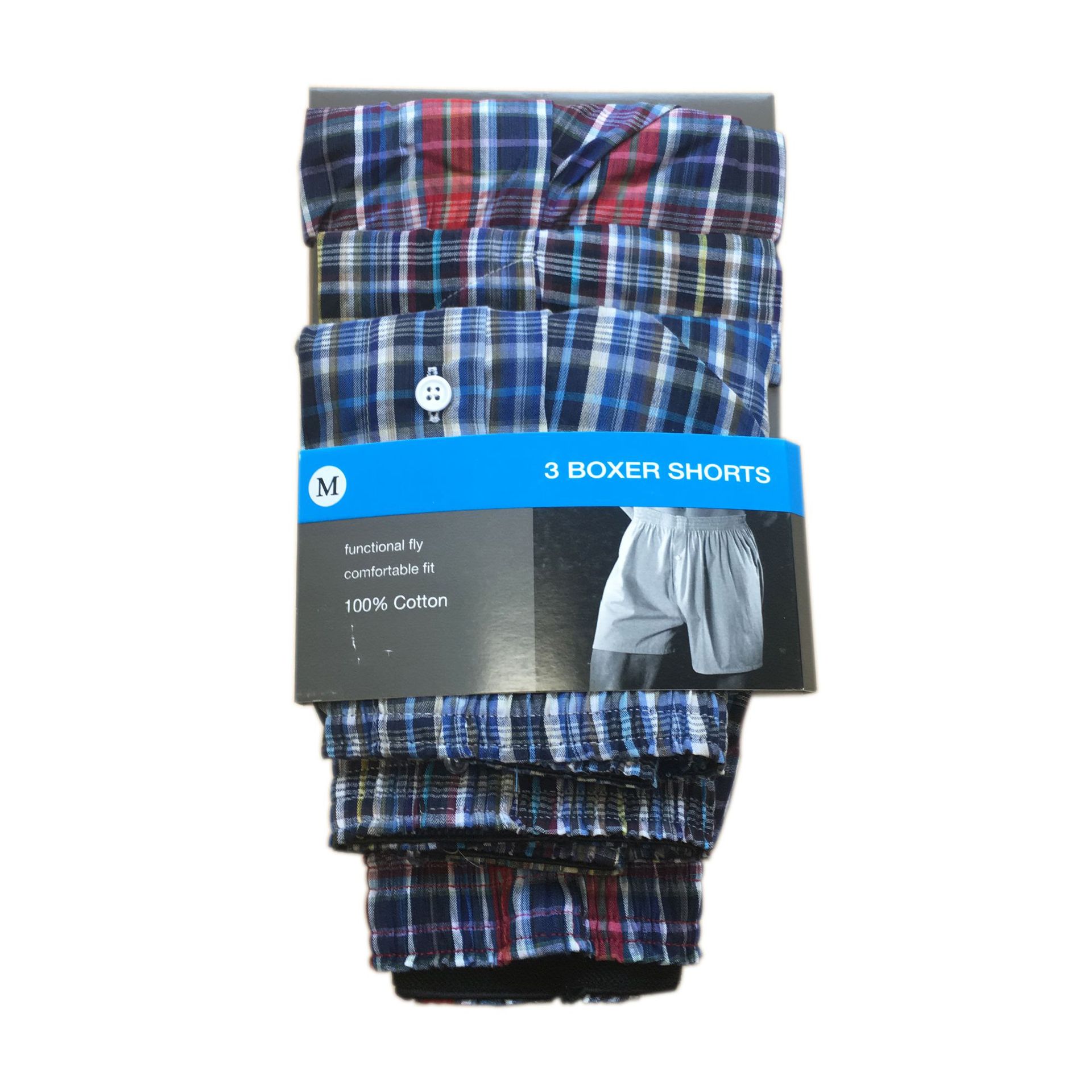 Cotton men's underwear wholesale, plaid...