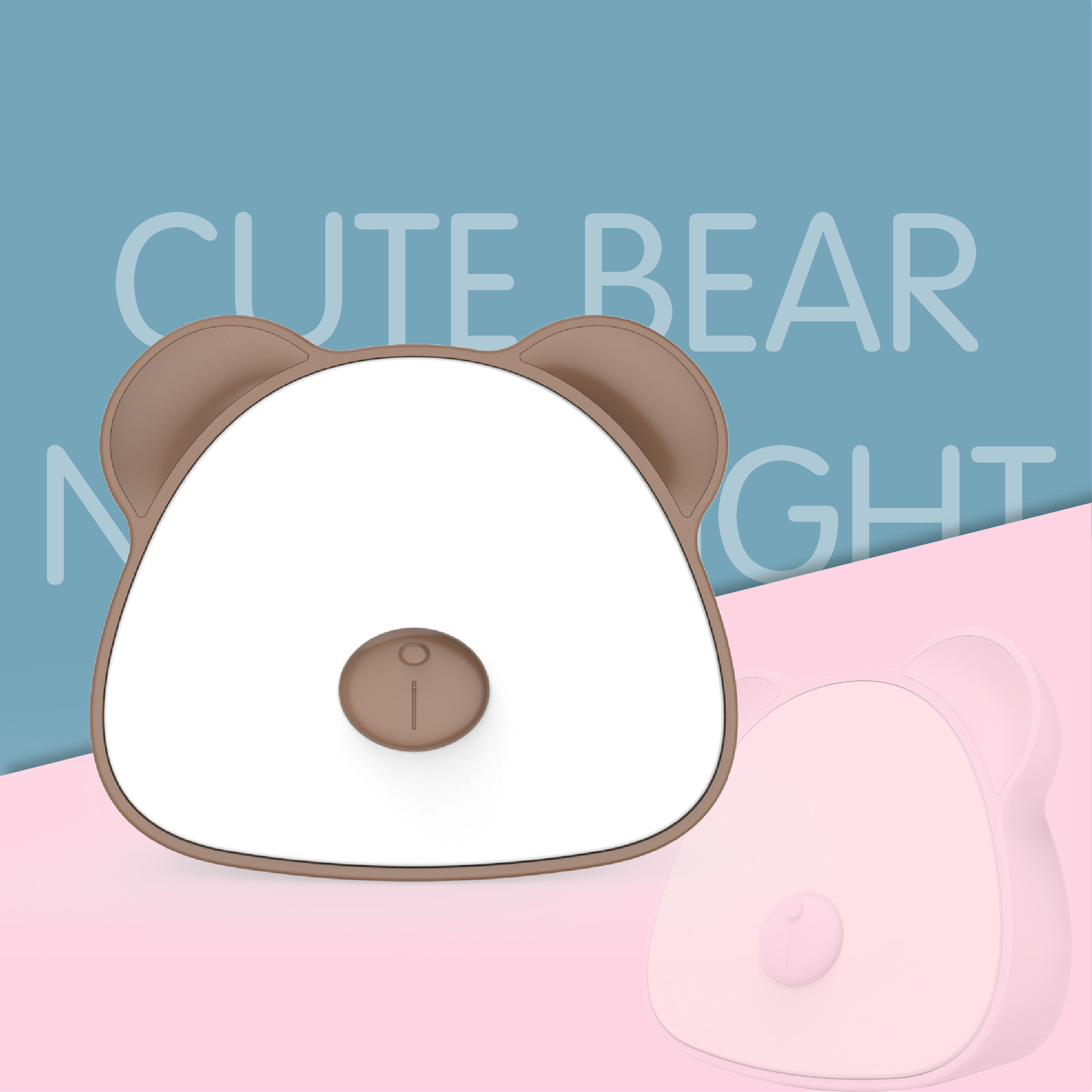 简约led人体感应灯电池USB充电小夜灯智能卧室床头台灯寝室护眼灯