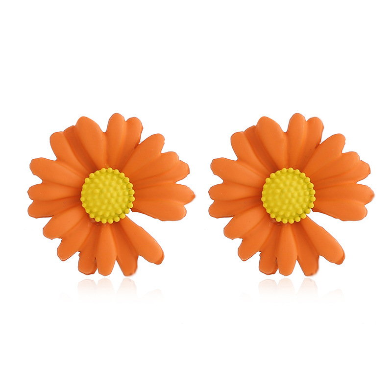 Fashion New Trend Simple Earrings Nihaojewelry Wholesale Sweet Sen Super Sunflower Daisy Flower Earring display picture 22